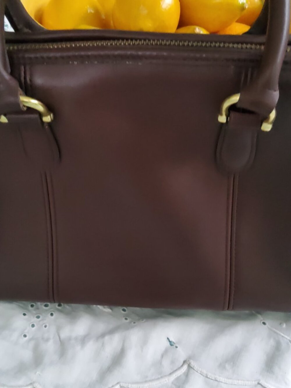 Vintage Coach Beaumont Satchel in Mahogony 9871 - Picture 5 of 15